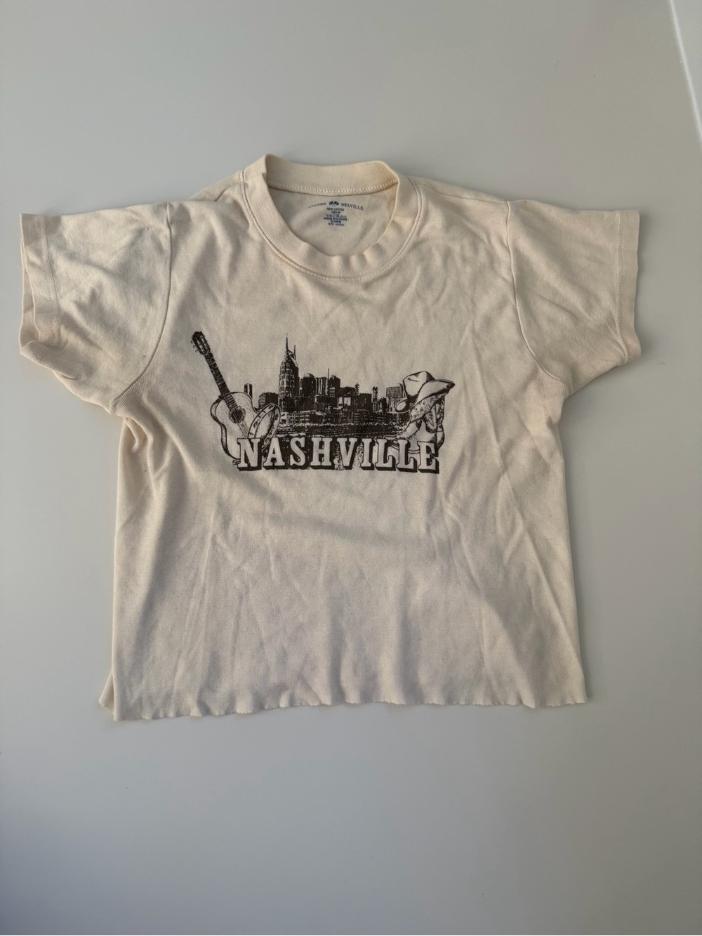 Brandy Melville Cream Nashville Tee